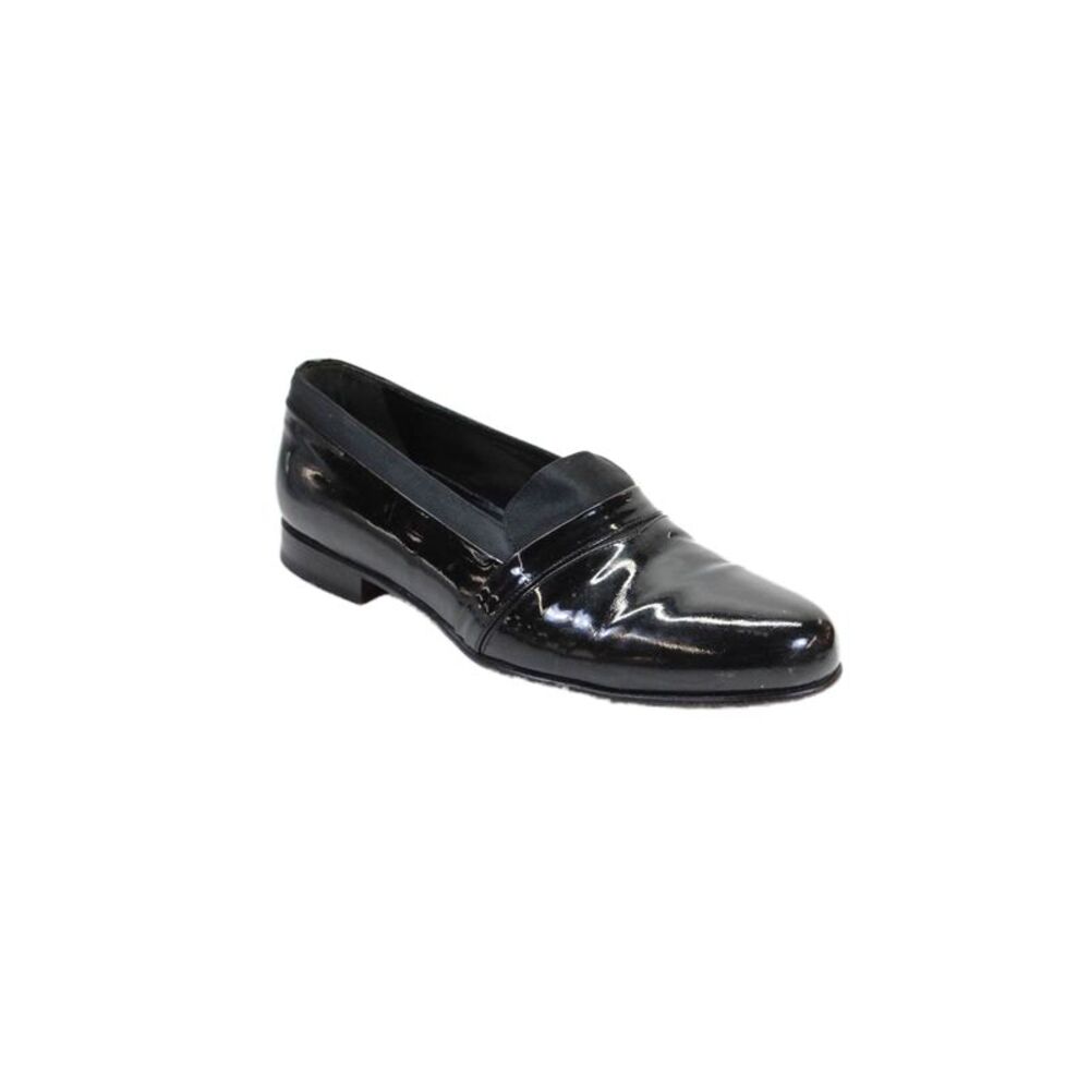 Giorgios of Palm Beach Mens Patent Leather Dress Shoe Loafers Black Size 8